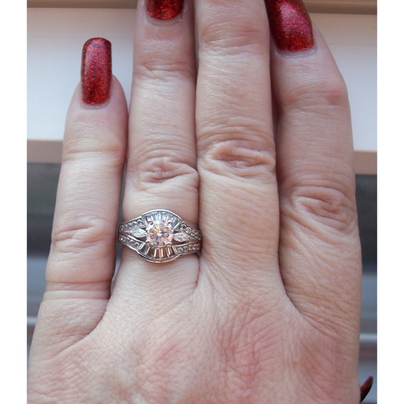 STAINLESS STEEL Cubic Zirconia Ring - Picture 13 of 14